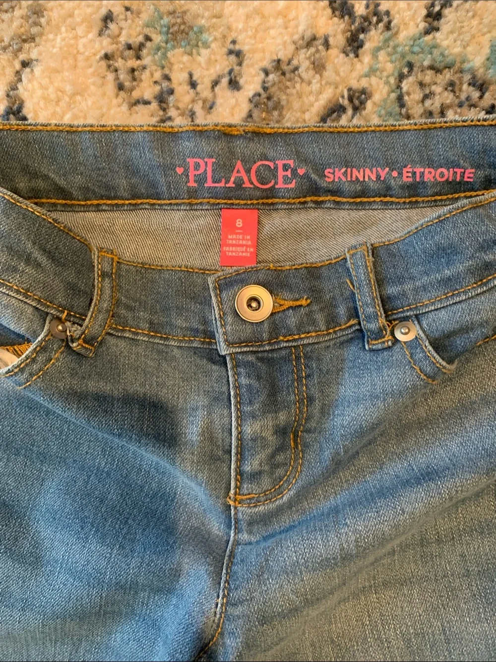 The Children's Place Girls Blue Straight Leg Jeans